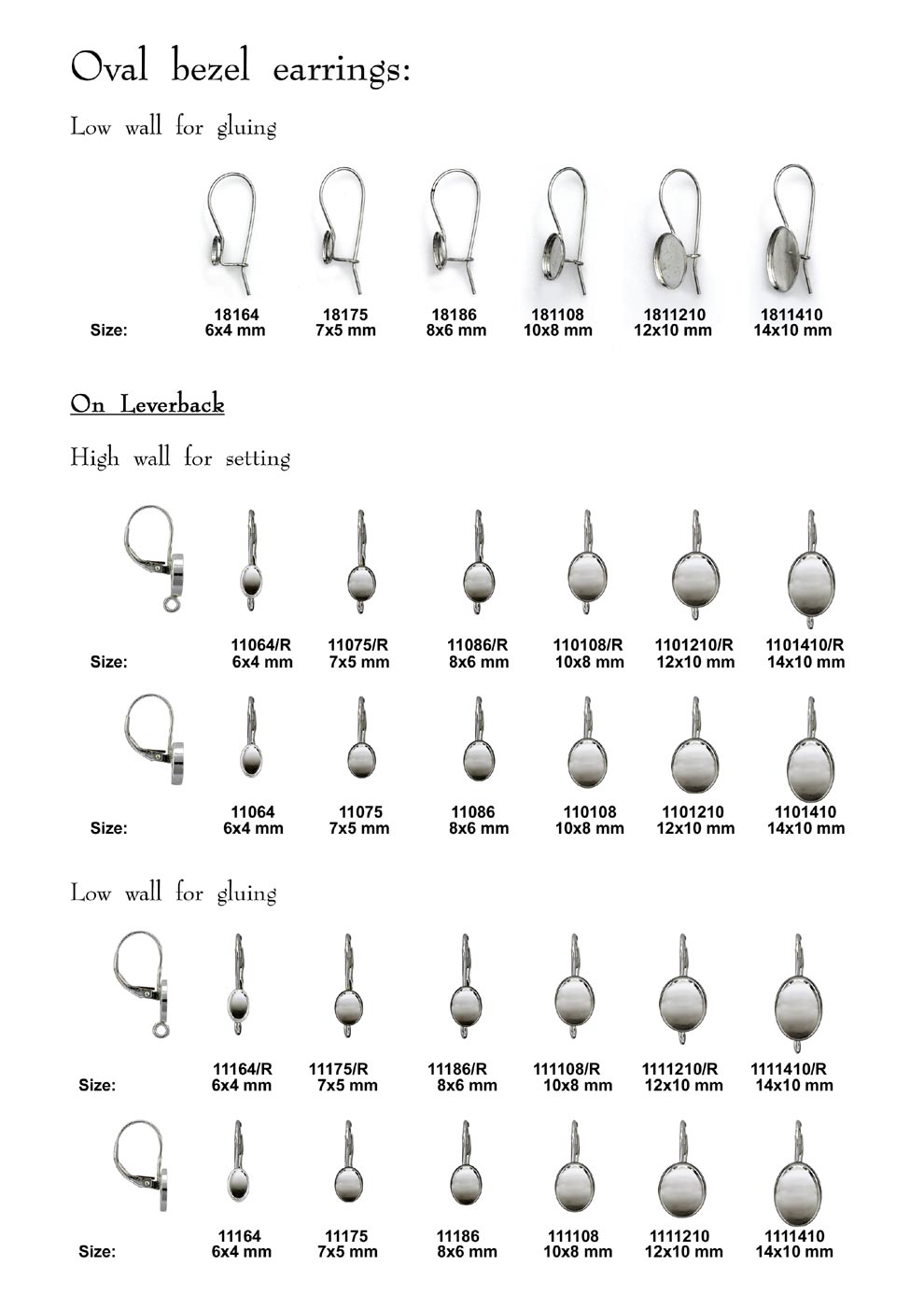 Square bezel earrings